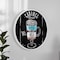 Flash Furniture Canterbury 24 Round Wall Mounted Magnetic Chalkboard w/Eraser & Chalk in Whitewash Pine Wood Frame HGWA-CHKCIRCLE24-WHTWSH-GG - alternate 8